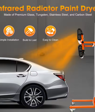 220V Infraroodverfdroger – Snelle Infraroodverwarming voor Auto en Lokaal Verfdrogen