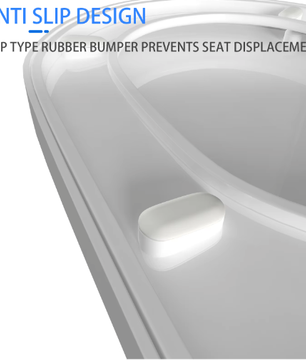 D-Vorm Toiletzitting met Soft Close – Antibacterieel en Afneembaar