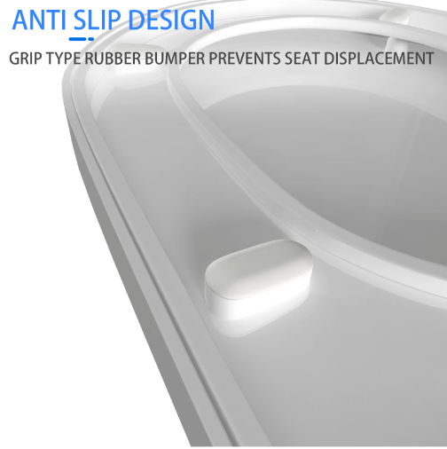 D-Vorm Toiletzitting met Soft Close – Antibacterieel en Afneembaar