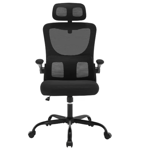 Ergonomische Gaming- en Bureaustoel – Verstelbare Hoogte, Hoofd- en Lumbaalsteun, Draaibaar