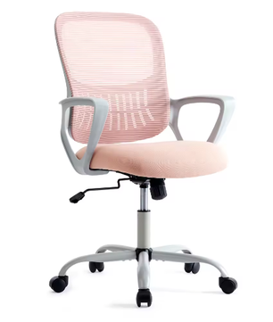 Ergonomische Mesh Bureaustoel met Lendensteun en Flip-Up Armleuningen – Verstelbare Draaistoel met Wielen voor Thuis en Kantoor