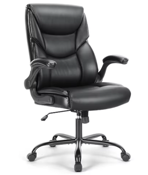 Ergonomische PU-Lederen Gamingstoel met Lendensteun en Gewatteerde Armleuningen – Draaibare Bureaustoel met Wielen voor Werk en Gaming