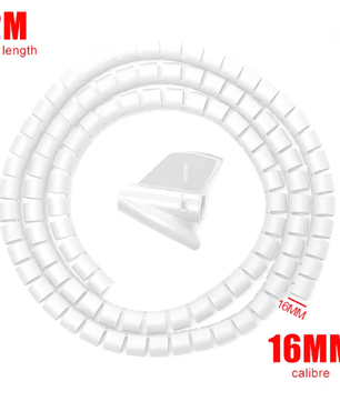 Flexibele Kabelorganizer Buis 2 m – Kabelbeschermer en Kabelmanagement Sleeve voor Thuis en Kantoor