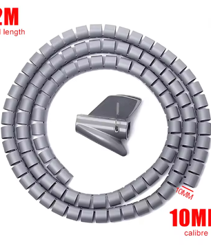 Flexibele Kabelorganizer Buis 2 m – Kabelbeschermer en Kabelmanagement Sleeve voor Thuis en Kantoor