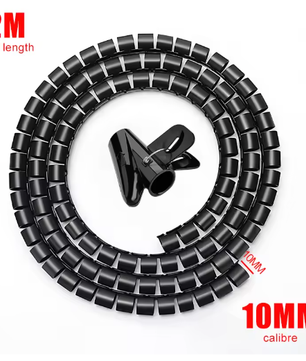 Flexibele Kabelorganizer Buis 2 m – Kabelbeschermer en Kabelmanagement Sleeve voor Thuis en Kantoor
