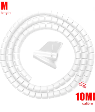 Flexibele Kabelorganizer Buis 2 m – Kabelbeschermer en Kabelmanagement Sleeve voor Thuis en Kantoor