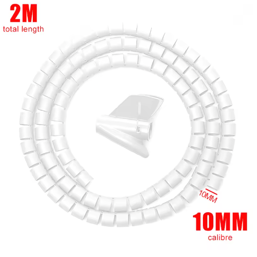Flexibele Kabelorganizer Buis 2 m – Kabelbeschermer en Kabelmanagement Sleeve voor Thuis en Kantoor