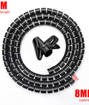 Flexibele Kabelorganizer Buis 2 m – Kabelbeschermer en Kabelmanagement Sleeve voor Thuis en Kantoor