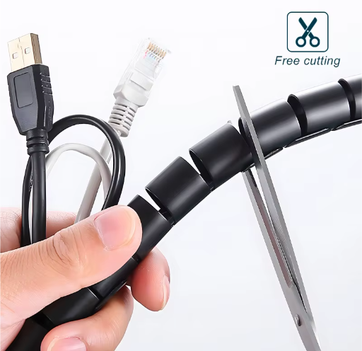 Flexibele Kabelorganizer Buis 2 m – Kabelbeschermer en Kabelmanagement Sleeve voor Thuis en Kantoor