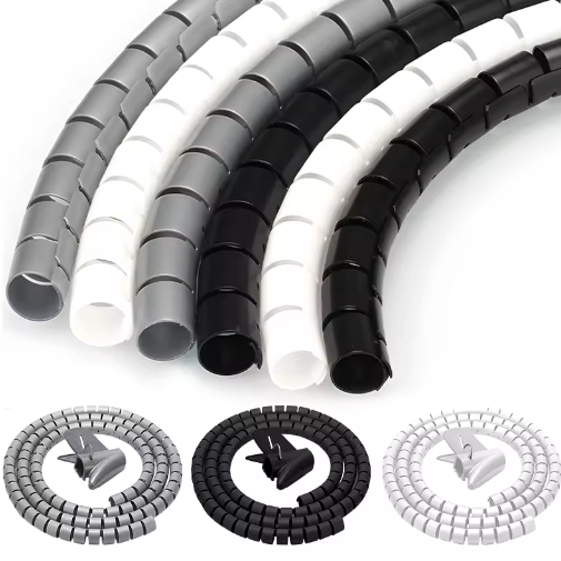 Flexibele Kabelorganizer Buis 2 m – Kabelbeschermer en Kabelmanagement Sleeve voor Thuis en Kantoor