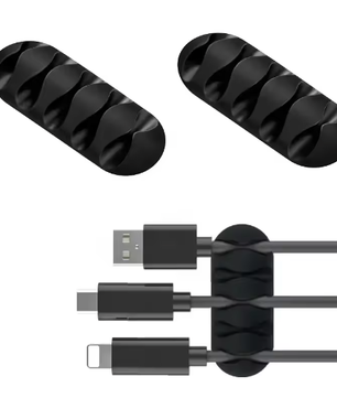Siliconen Kabelorganizer Clips met Zelfklevende Bevestiging – Snoerhouder voor USB, Opladers en Bureau Kabelbeheer