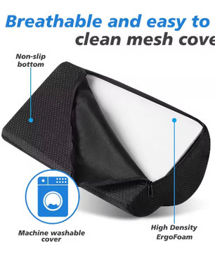 Memory Foam Voetensteun voor Onder Bureau – Ergonomisch Beenverhogingskussen voor Kantoor, Gaming en Thuiswerk