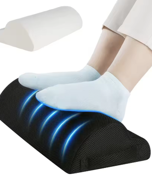 Memory Foam Voetensteun voor Onder Bureau – Ergonomisch Beenverhogingskussen voor Kantoor, Gaming en Thuiswerk