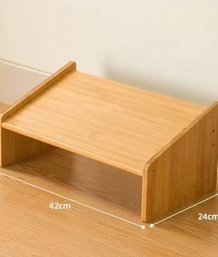Verstelbare Ergonomische Voetensteun voor Onder Bureau – Houten Verhoogde Voetsteun voor Kantoor en Thuis