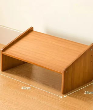 Verstelbare Ergonomische Voetensteun voor Onder Bureau – Houten Verhoogde Voetsteun voor Kantoor en Thuis