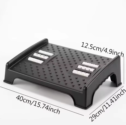 Ergonomische Voetensteun met Massageoppervlak voor Onder Bureau – Antislip Voetenbank voor Kantoor en Thuisstudie