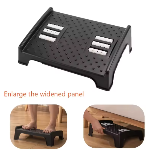 Ergonomische Voetensteun met Massageoppervlak voor Onder Bureau – Antislip Voetenbank voor Kantoor en Thuisstudie