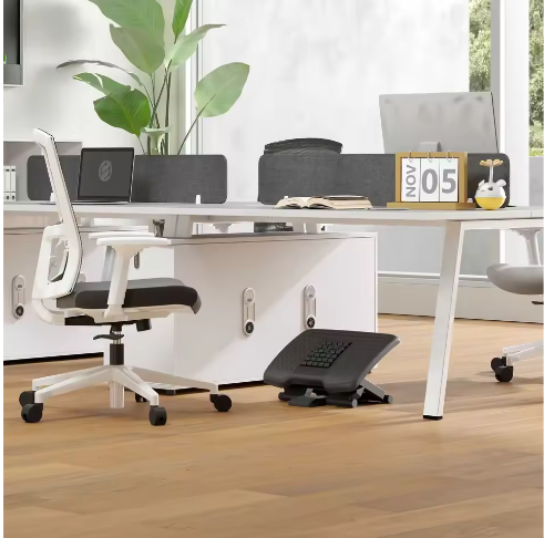 Verstelbare Ergonomische Voetenbank met Massagefunctie – Antislip Voetensteun voor Onder Bureau en Kantoor