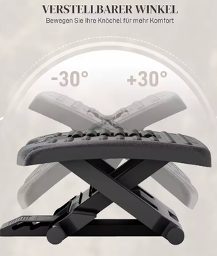 Verstelbare Ergonomische Voetenbank met Massagefunctie – Antislip Voetensteun voor Onder Bureau en Kantoor