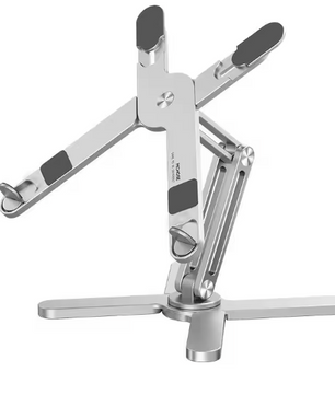 Opvouwbare Aluminium Laptopstandaard met 360° Rotatie – Verstelbare Notebook en Tablet Houder met Warmteafvoer