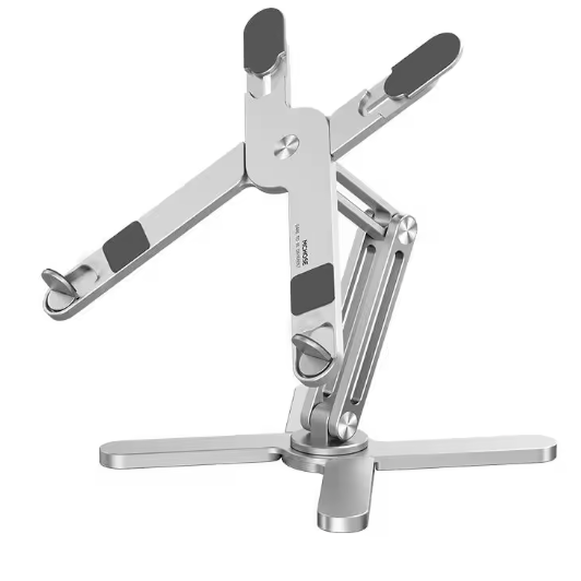Opvouwbare Aluminium Laptopstandaard met 360° Rotatie – Verstelbare Notebook en Tablet Houder met Warmteafvoer