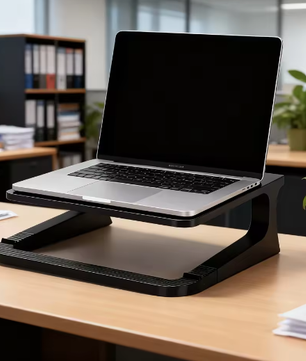 Verhoogde Laptopstandaard met Warmteafvoer – Afneembare en Draagbare Notebook Houder voor Bureau en Thuiswerk