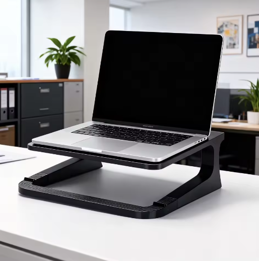 Verhoogde Laptopstandaard met Warmteafvoer – Afneembare en Draagbare Notebook Houder voor Bureau en Thuiswerk