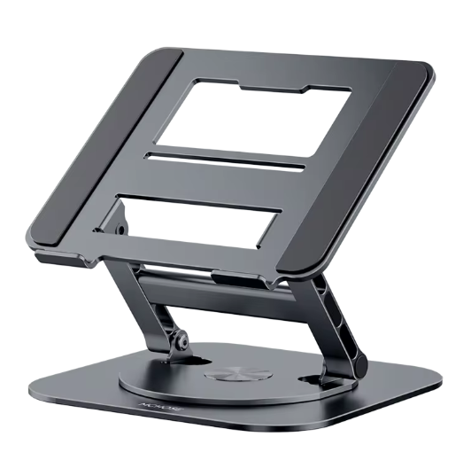 360° Draaibare Aluminium Laptopstandaard met Hoogteverstelling – Verstelbare Notebook Houder voor 9,7–17,3 inch Laptops