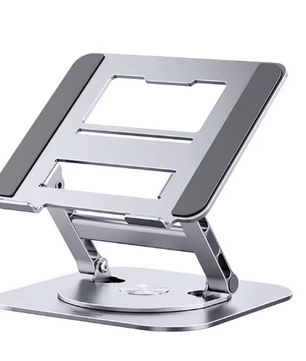 360° Draaibare Aluminium Laptopstandaard met Hoogteverstelling – Verstelbare Notebook Houder voor 9,7–17,3 inch Laptops