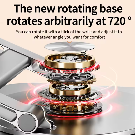 360° Draaibare Aluminium Laptopstandaard met Hoogteverstelling – Verstelbare Notebook Houder voor 9,7–17,3 inch Laptops