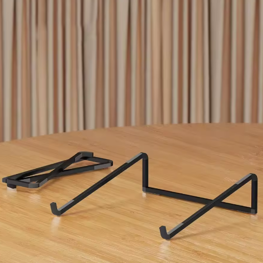 Opvouwbare Aluminium Laptopstandaard met Verstelbare Hoek – Draagbare Notebook Houder met Warmteafvoer en Antislip Pads