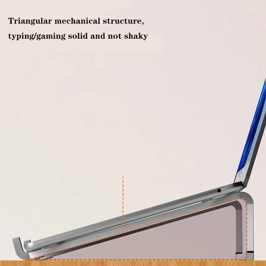 Opvouwbare Aluminium Laptopstandaard met Verstelbare Hoek – Draagbare Notebook Houder met Warmteafvoer en Antislip Pads