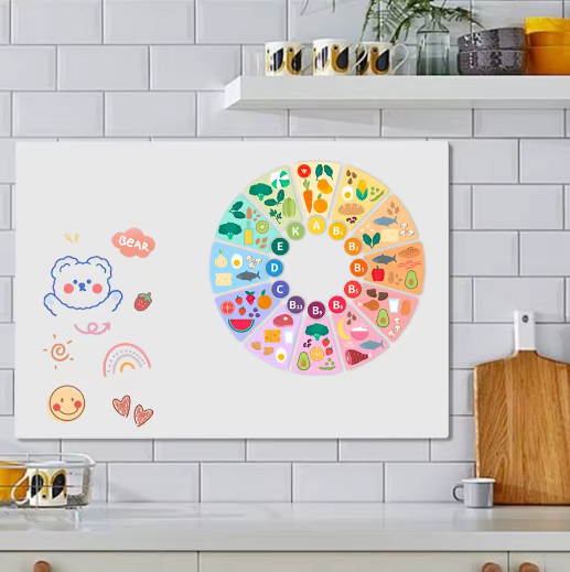 Magnetisch Whiteboard Sticker voor Muur – Droog Uitwisbaar Contactpapier met Accessoires voor Kantoor, Lesgeven en Thuis