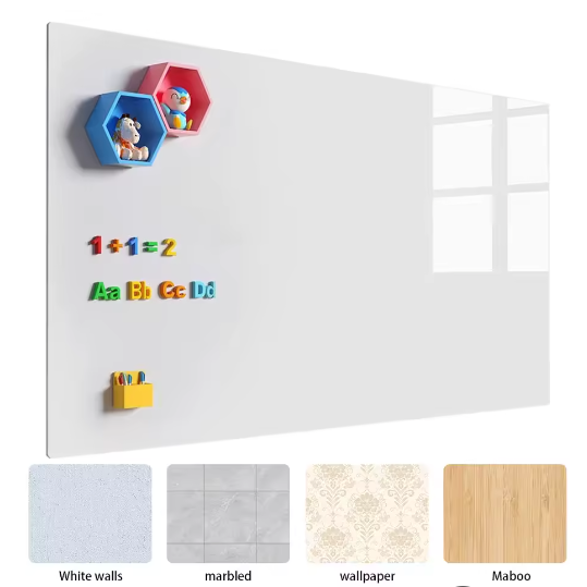 Magnetisch Whiteboard Sticker voor Muur – Droog Uitwisbaar Contactpapier met Accessoires voor Kantoor, Lesgeven en Thuis