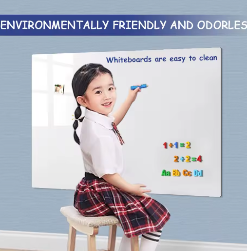 Magnetisch Whiteboard Sticker voor Muur – Droog Uitwisbaar Contactpapier met Accessoires voor Kantoor, Lesgeven en Thuis