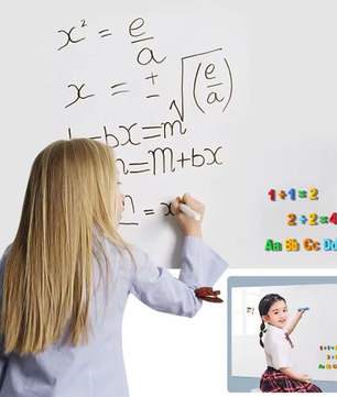 Magnetisch Whiteboard Sticker voor Muur – Droog Uitwisbaar Contactpapier met Accessoires voor Kantoor, Lesgeven en Thuis