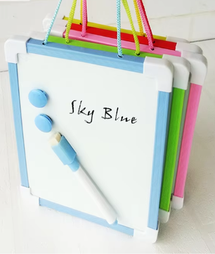 Mini Kinder Whiteboard met Pen – Hangend Droog Uitwisbaar Tekenbord voor Thuis en School