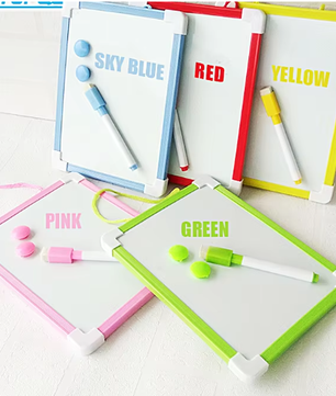 Mini Kinder Whiteboard met Pen – Hangend Droog Uitwisbaar Tekenbord voor Thuis en School