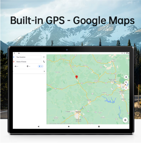 10 Inch Android Tablet met SIM-slot en WiFi – Quad-Core Touchscreen Tablet met GPS en Dubbele Camera