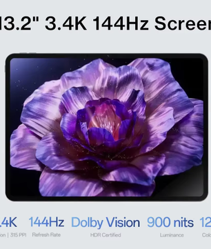 13,2 Inch Premium Tablet met 144 Hz Display en Krachtige Processor – Android Tablet met 8 Luidsprekers en WiFi
