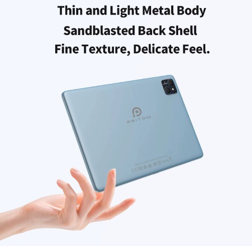 10 Inch Android Tablet met WiFi6 en 128 GB Opslag – Octa-Core Tablet met IPS Scherm en Lange Batterijduur