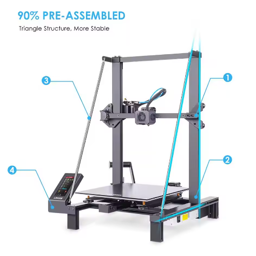 Grote 3D Printer met Touchscreen en 30 × 30 × 40 cm Printvolume