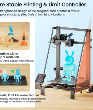 Grote 3D Printer met Touchscreen en 30 × 30 × 40 cm Printvolume