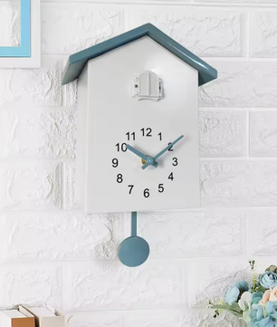 Moderne Koekoek Wandklok 20 × 25 cm met Quartz Uurwerk