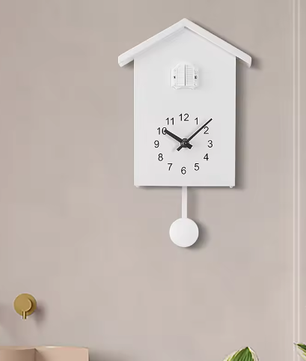 Moderne Koekoek Wandklok 20 × 25 cm met Quartz Uurwerk