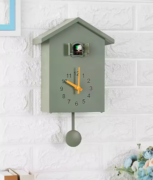 Moderne Koekoek Wandklok 20 × 25 cm met Quartz Uurwerk