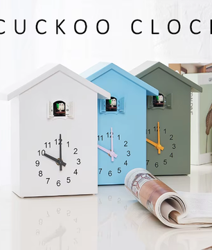 Moderne Koekoek Wandklok 20 × 25 cm met Quartz Uurwerk