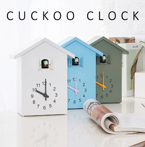 Moderne Koekoek Wandklok 20 × 25 cm met Quartz Uurwerk