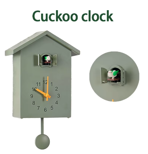 Moderne Koekoek Wandklok 20 × 25 cm met Quartz Uurwerk
