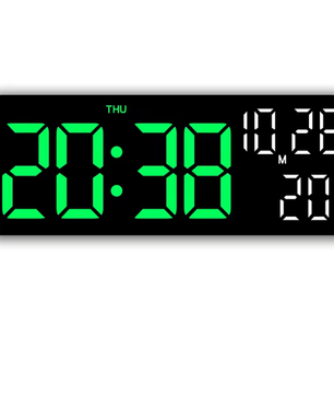 Digitale LED Wekker met Temperatuur, Datum en Spraakbesturing – Nachtmodus en Dubbel Alarm